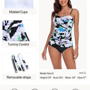 NWT OCEAN BLUE WOMEN’s strapless swimsuit top only